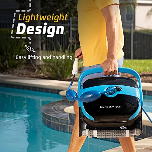 Dolphin Nautilus CC Plus Robotic Pool Vacuum Cleaner with Universal Caddy