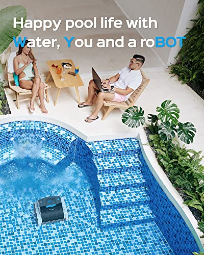 WYBOT Wall Climbing Robotic Pool Cleaner with APP Mode, Excellent Suction Power