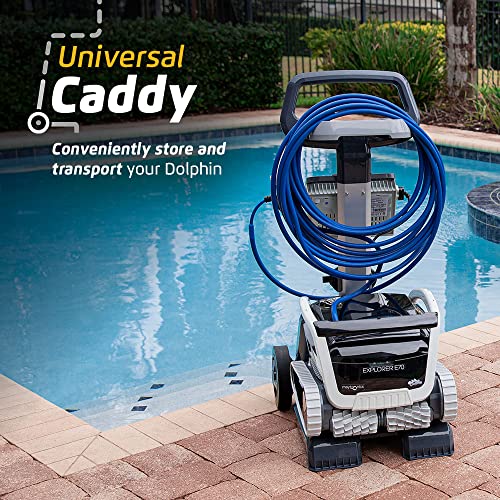 Dolphin Explorer E70 Robotic Pool Vacuum Cleaner with Wi-Fi Control & Universal Caddy