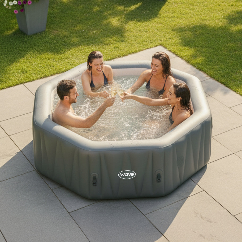 Aegean | 6-Person Inflatable Hot Tub | Integrated Heater | ETL