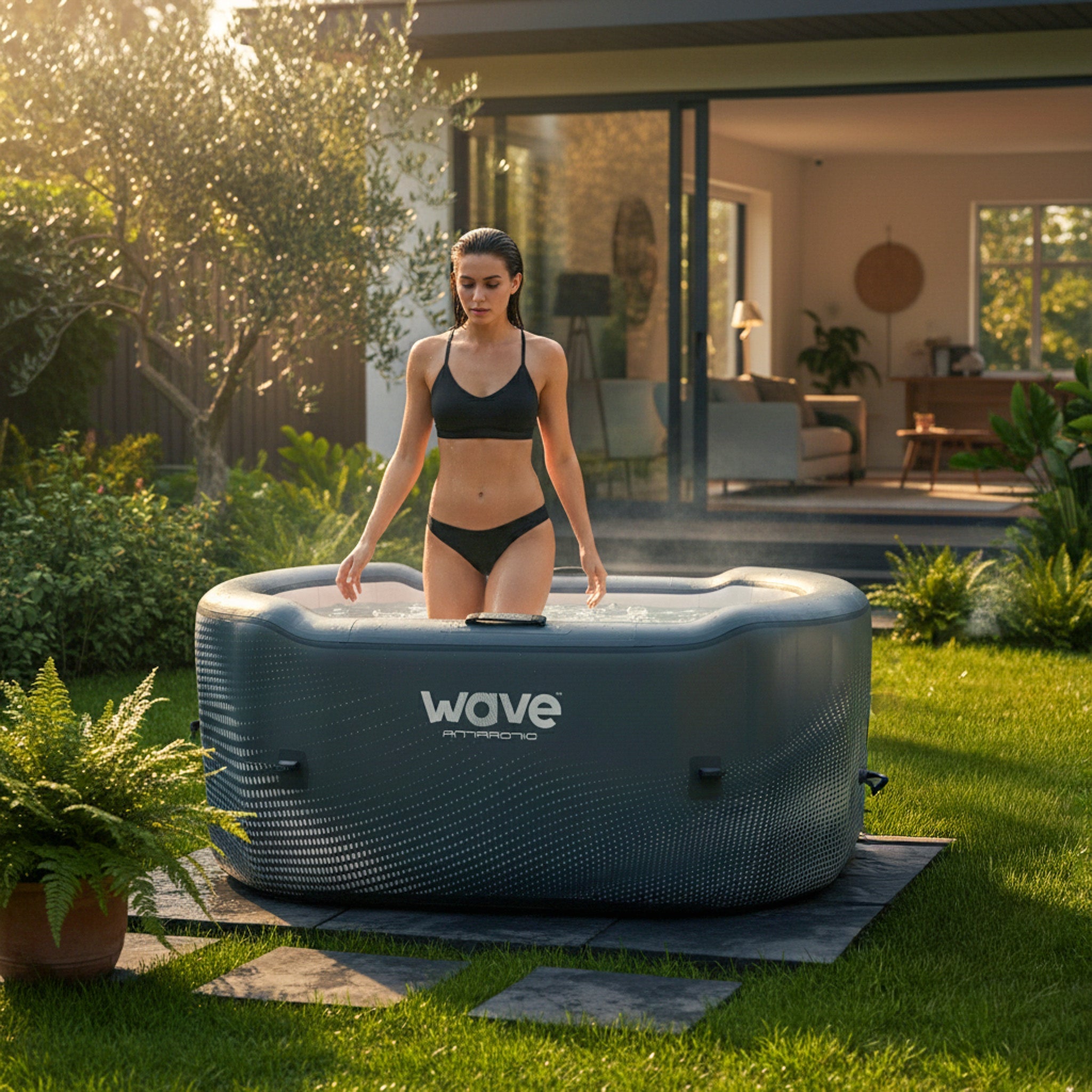 Antarctic | Drop Stitch Ice Bath | Black