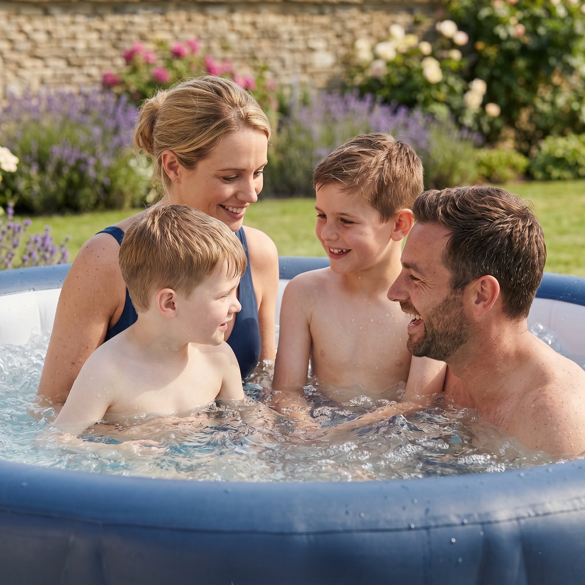 Atlantic | 4/6-Person Inflatable Hot Tub | Integrated Heater | ETL