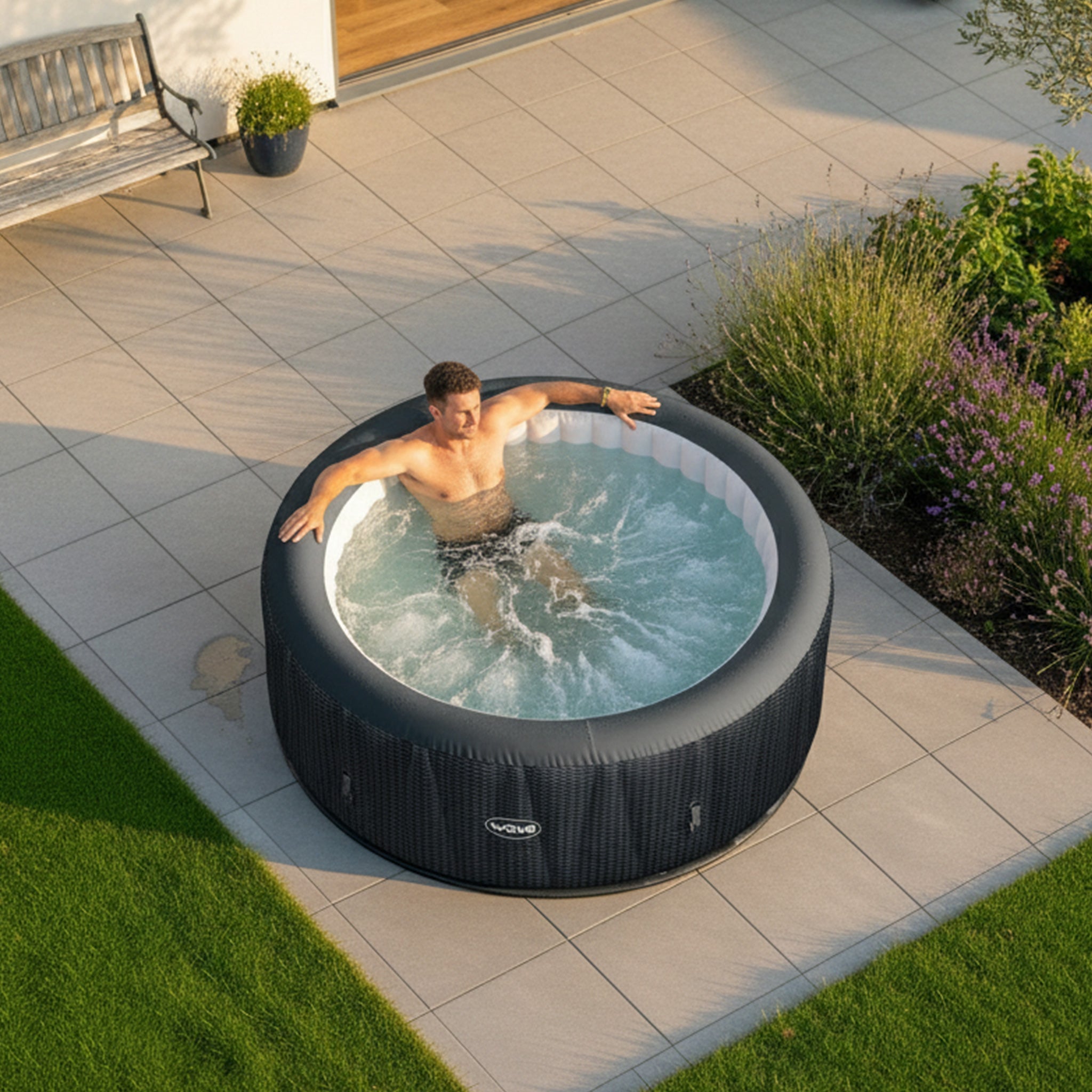 Atlantic | 4/6-Person Inflatable Hot Tub | Integrated Heater | ETL