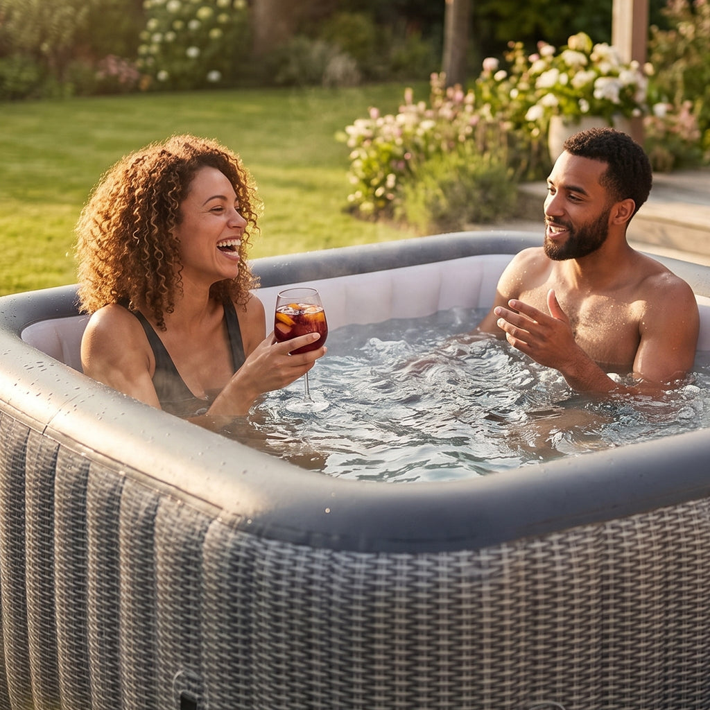 Pacific | 4/6-Person Inflatable Hot Tub | Integrated Heater | ETL