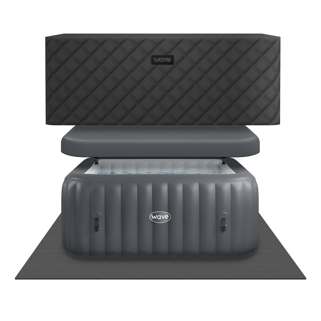 Pacific | 4/6-Person Inflatable Hot Tub | Integrated Heater | ETL