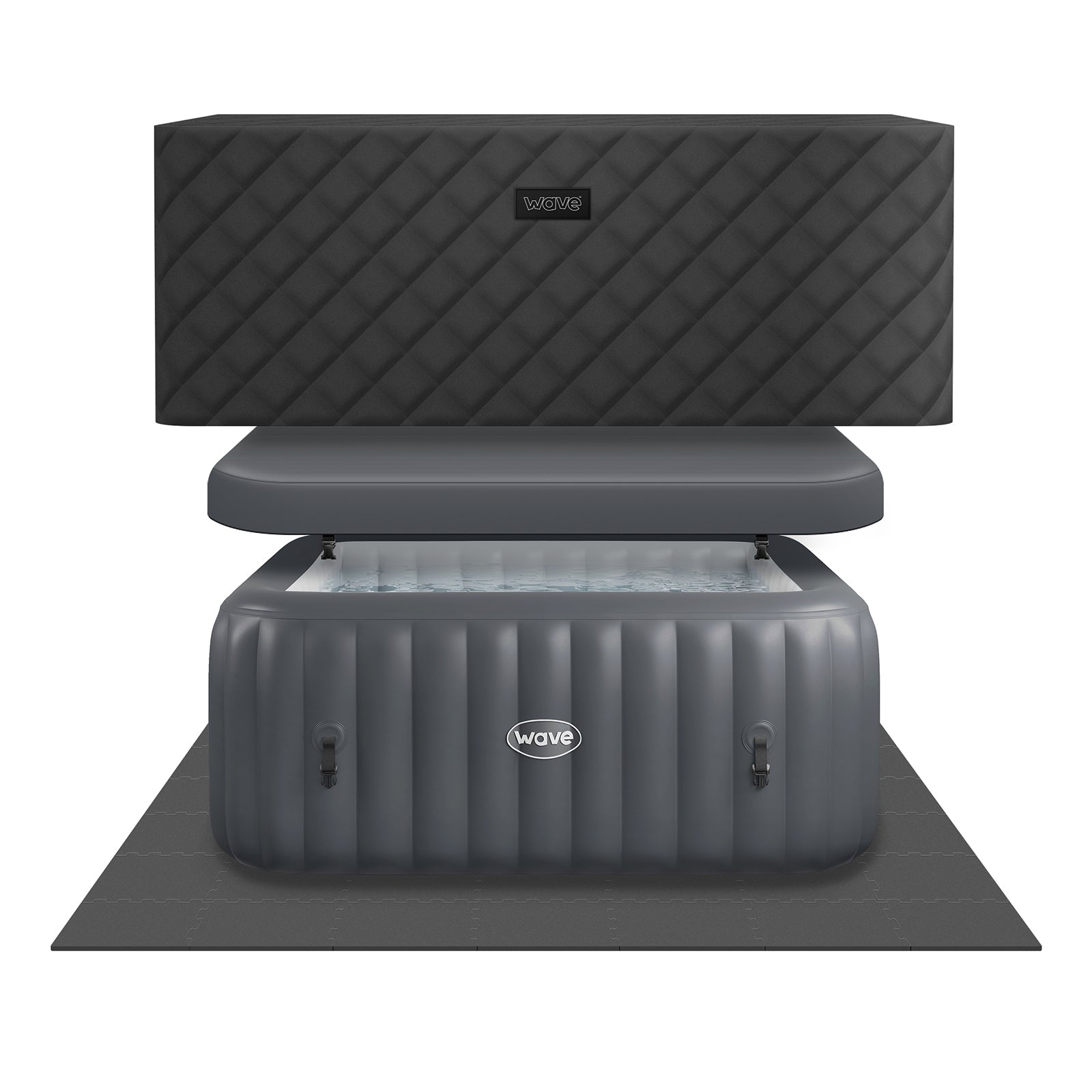 Pacific | 4/6-Person Inflatable Hot Tub | Integrated Heater | ETL