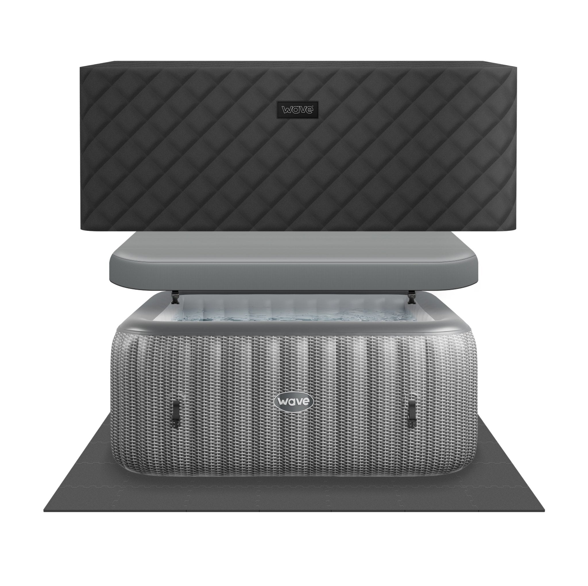 Pacific | 4/6-Person Inflatable Hot Tub | Integrated Heater | ETL
